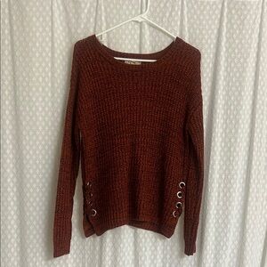 It's Our Time Women's Brick Sweater with Side Grommets